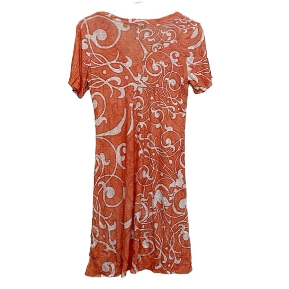 DAVID CLINE - OMBRE - MULTICOLORED FIT & FLARE T-SHIRT STYLE COMFORT  DRESS B3 - Picture 10 of 10